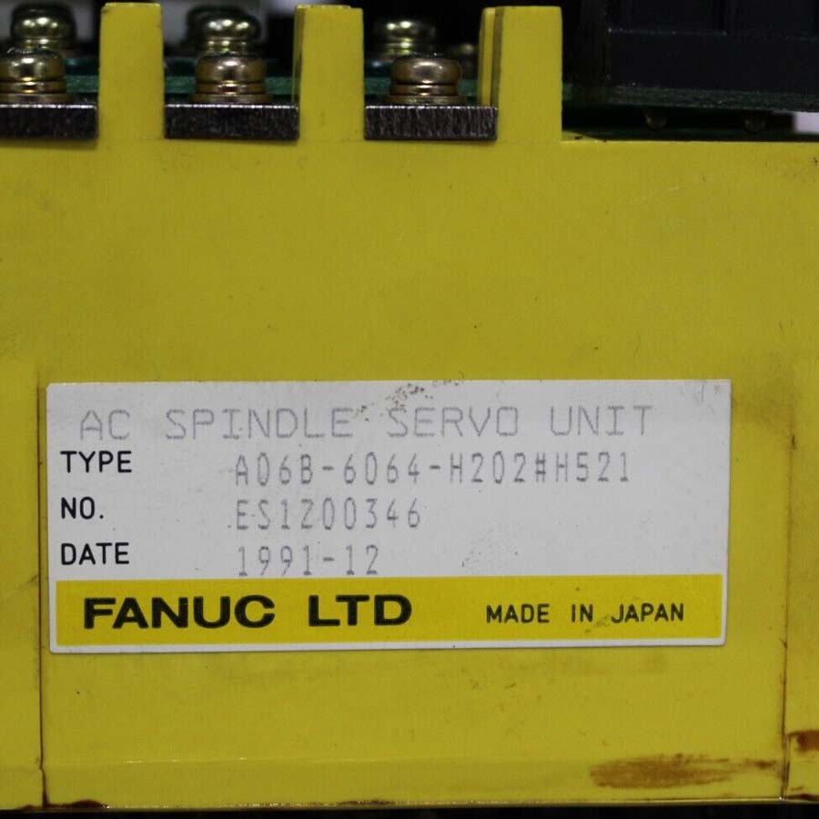 Fanuc Spindle Servo Unit A06B-6064-H202 [Used: Tested] | ULTIMA CNC